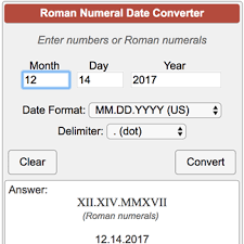 Roman Numeral Date Converter
