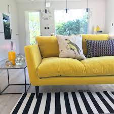 That Yellow Velvet Sofa Sophie Robinson Cheap Living Room Furniture Yellow Sofa White Furniture Living Room