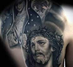 40 Religious Jesus Back Tattoo Designs for Men