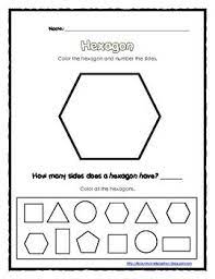 Free 2d Shapes Hexagon Song And Worksheet Math Kindergarten Shapes Shapes Kindergarten Shapes Preschool