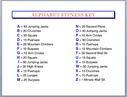 One of our girls found this alphabet workout online so we have been having fun with it in class! Alphabet Workout For Kids Store 58 Off Centro Innato Com