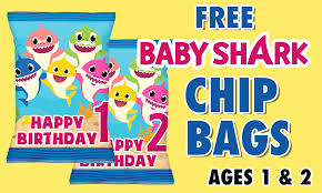Check spelling or type a new query. Free Baby Shark Chip Bag Ellierosepartydesigns Com