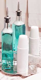 Use Olive Oil Vinegar Bottles To Store Mouthwash Genius Cheap Home Decor Apartment Decor Diy Bathroom