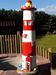 Futterturm Leuchtturm Vogelhaus Futterhaus Birdhouse Leuchtturm Garten Vogelhaus Holzkunst