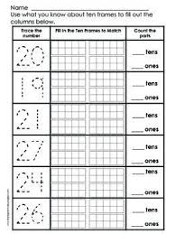 Place Value Practice Numbers 11 To 29 Homeschool Math Math School Education Math
