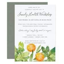 Succulent Cactus Watercolor Seminar Workshop Event Invitation Zazzle Com Event Invitation Watercolor Cactus Event Card