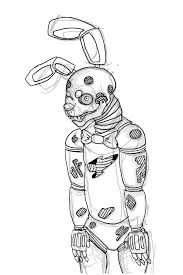 You can now print this beautiful fnaf bonnie coloring page or color online for free. Spring Bonnie Sketch By Pinkbinky On Deviantart
