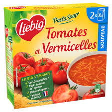 Soupe Tomates Vermicelles Pastasoup Liebig Les 2 Briques De 300g A Prix Carrefour Soupe Tomate Vermicelle Soupe Tomate Vermicelles