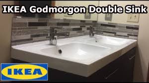 ikea godmorgon double sink installation