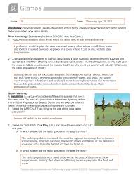 Mitosis gizmo answer key pdf. Rabbit Population By Season Gizmo Studocu