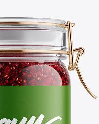 Download Glass Jam Jar With Clamp Lid Mockup In Jar Mockups On Yellow Images Object Mockups PSD Mockup Templates