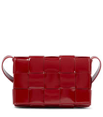 Bottega Veneta Cassette Patent Leather Shoulder Bag Mytheresa