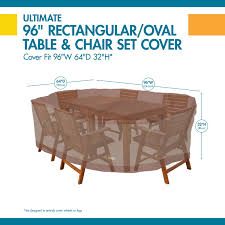 Outdoor patio furniture sets deck furniture outdoor dining patio set bar height patio dining sets aluminum patio dining sets. L Square Patio Table Chair Set Cover Duck Covers Essential 92 In Outdoor Furniture Covers Home Garden Worldenergy Ae