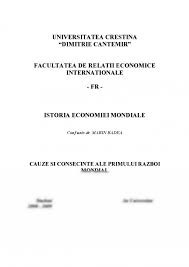 Maybe you would like to learn more about one of these? Referat Cauze Si Consecinte Ale Primului Razboi Mondial 386118 Graduo