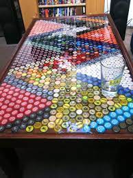 Bottles, caps, capper, bottling bucket, priming sugar, siphon, bottle filler and sanitizer. My Roommates And I Drank A Lot Of Beer And Made A Table Imgur Beer Cap Table Bottle Cap Table Bottle Cap Crafts