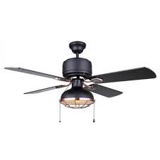 Canarm Gunnar 42 Ceiling Fan With Light Matte Black W Bronze Heeby S Surplus Inc