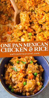 One Pot Mexican Chicken And Rice Mexican Chicken And Rice Mexican Chicken Mexican Food Recipes