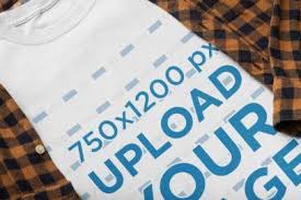 Placeit Mockup Of A T Shirt Matched With A Checkered Garment In 2020 Free Mockup Templates Mockup Design