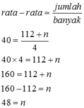 Program pemberian pakan yang mengacu pada target food convertion ratio tanpa memperhatikan tingkat kebutuhan pada umumnya bisa mengakibatkan kondisi sebagai berikut: Rata Rata Berat 4 Anak Adalah 40 Kg Jika Diketahui Berat Tiga Orang Anak Berapakah Berat Anak Yang Satu Lagi Solusi Matematika