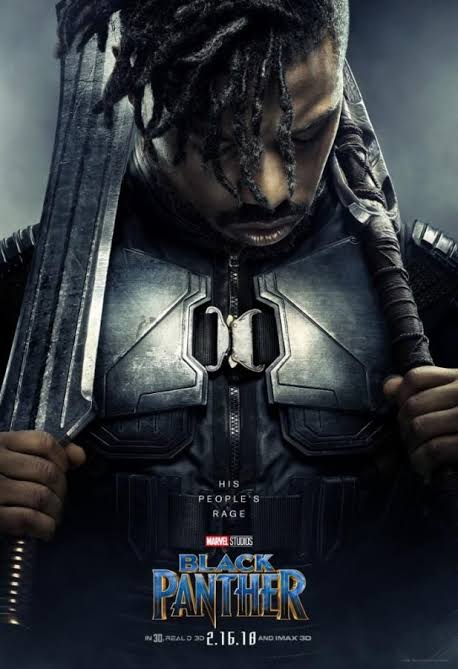 Michael B. Jordan (as the subtly named Erik Killmonger) - People Srage - 10