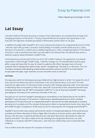 Art critique essay example best life story term papers written. Lat Essay Essay Example
