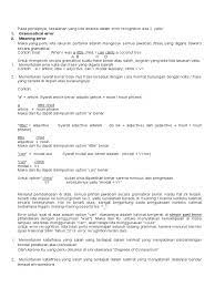 Contoh kalimat simpleks dengan pola kata benda (frase depan). Error Recognition