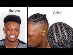 Quick Easy Men S Cornrow Braids High Top Hairstyle Youtube Cornrows Braids Mens Braids Hairstyles Cornrows Short Hair