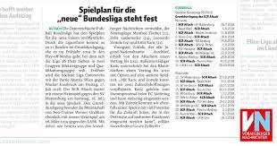 Bereits seit der saison 1911/12 wurde unter dem titel erste klasse eine fußballmeisterschaft in österreich nach dem ligasystem ausgetragen; Spielplan Fur Die Neue Bundesliga Steht Fest Vorarlberger Nachrichten Vn At