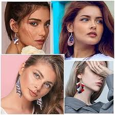 Amazon.com: Hicarer 4 Pairs American Flag Earrings for Women Independence  Day Patriotic Drop Dangle Earrings 4th of July Pendant Teardrop Tassel  Rhinestone Holiday Gifts : Clothing, Shoes & Jewelry