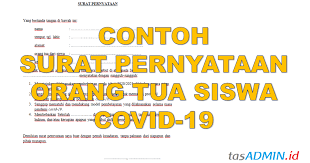 Demikian artikel tentang contoh surat pernyataan orang tua belajar tatap muka/pembelajaran tatap muka. Contoh Surat Pernyataan Orang Tua Covid 19 Sekolah Dibuka Tasadmin