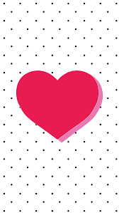 Black White Polka Dots Red Heart Iphone Wallpaper Phone Background Lock Screen Heart Iphone Wallpaper Valentines Wallpaper Iphone Wallpaper