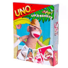 Sock Monkey Uno Game Sock Monkey Sock Monkey Birthday Party Sock Monkey Party