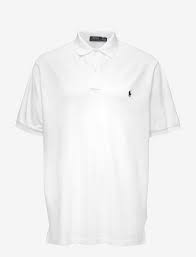 Classic Fit Mesh Polo Shirt White 54 98 Polo Ralph Lauren Big Tall Boozt Com