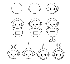 Teletubbies Easy Drawings Cute Easy Drawings Step By Step Drawing