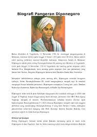 Rabu, 15 april 2020 10:38. Doc Biografi Pangeran Diponegoro Arya Syafin Academia Edu