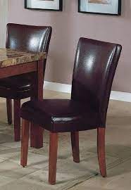 Our rustic reclaimed wood parsons dining room chairs are inspired by a time when wood furniture was joined to perfect by carpenters and cabinet makers who created pieces without screws, staples, etc. Set Of 2 Soho Collection Brown Leatherette Parsons Dining Chair Chairs 92 81 Dining Chairs Parsons Dining Chairs Dining Chairs For Sale