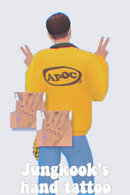 Down below you can find a full list of his tattoos as of august 2020! Love 4 Cc Finds Jungkook S Hand Tattoos