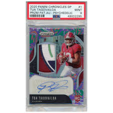If they had just left the label alone, or just given it a nice soft color to. Tua Tagovailoa Football Rookie Cards