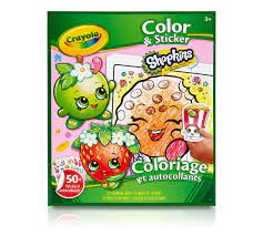 crayola color sticker shopkins art activity great for travel coloriage gratuit disney