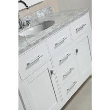 Get the full free plan from ana white and gear up your bathroom vanity decor game. Design Element London 48 In W X 22 In D Vanity In White With Marble Vanity Top In Carrara White Mirror And Makeup Table Dec076c W Mut W The Home Depot
