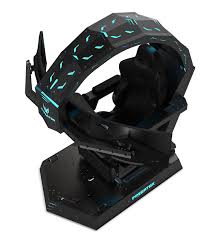 It is a steel structure 1.5m tall with an ergonomic gaming chair encapsulated in a 'cabin'. Acer S Wild Thronos Gaming Chair Leads Its Ifa Predator And Nitro News Slashgear
