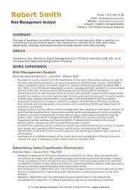 • protect the company's assets the risk that systems are inadequately managed or controlled, data integrity, reliability may not be ensured, inadequate vendor performance. Risk Management Analyst Resume Samples Qwikresume