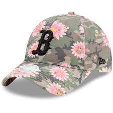 Boston Red Sox New Era Women S Floral Morning 9twenty Adjustable Hat Camo Adjustable Hat New Era Red Sox Hat
