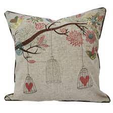 Check out our whimsical pillow selection for the very best in unique or custom, handmade pieces from our decorative cushions shops. Embroidered Whimsical Shabby Chic Garden Poly Linen Throw Pillow Home Accent Pillows