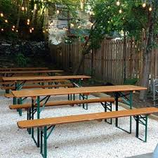 Vintage German Beer Garden Patio Table Bench Set Bier Festival Etsy Backyard Beer Garden Beer Garden Ideas Beer Garden