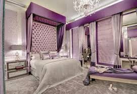 Purple And Silver Bedroom Love The Over The Top Glamour Purple Master Bedroom Purple Bedrooms Purple Bedroom Design
