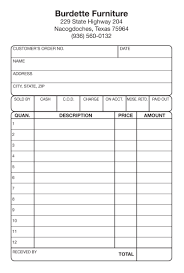 Simple Invoice For A Furniture Store Printing Services Things To Sell Print