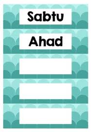 The united nations designates specific days, weeks, years and decades as occasions to mark particular events or topics in order to promote, through awareness and action, the objectives of the organization. Malay 7 Days Of The Week 7 Hari Dalam Seminggu By Blessed Prince By Jm