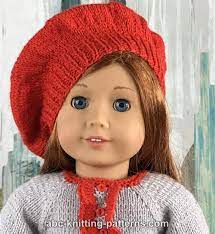 Abc Knitting Patterns American Girl Doll Vintage Beret Knitted Dolls American Girl Doll Clothes Patterns Baby Doll Clothes Patterns