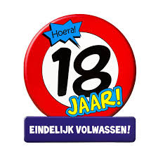 Leeftijden Kaarten Stopbord Wenskaart Verjaardagskaart 18 Verjaardag 16 X 14 Cm Feestartikelen Shop Nl